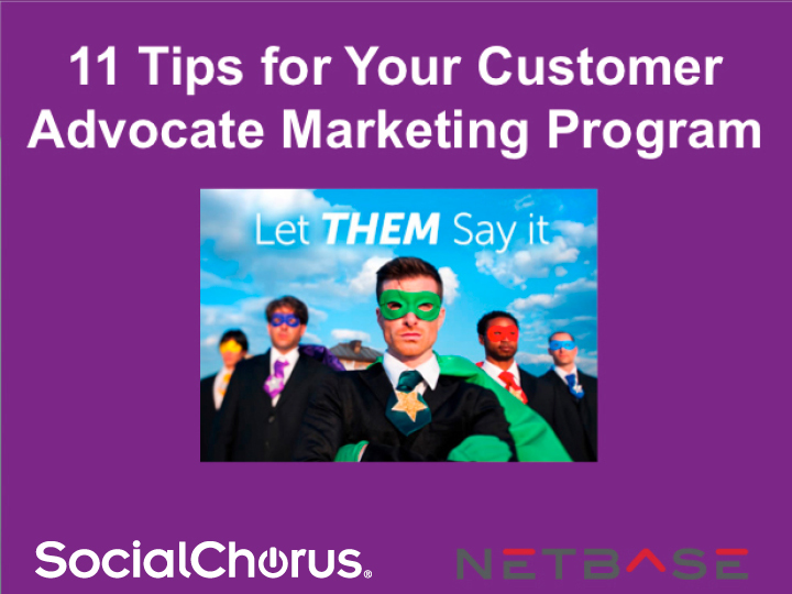 Customer Advocate Marketing Tips Presentation